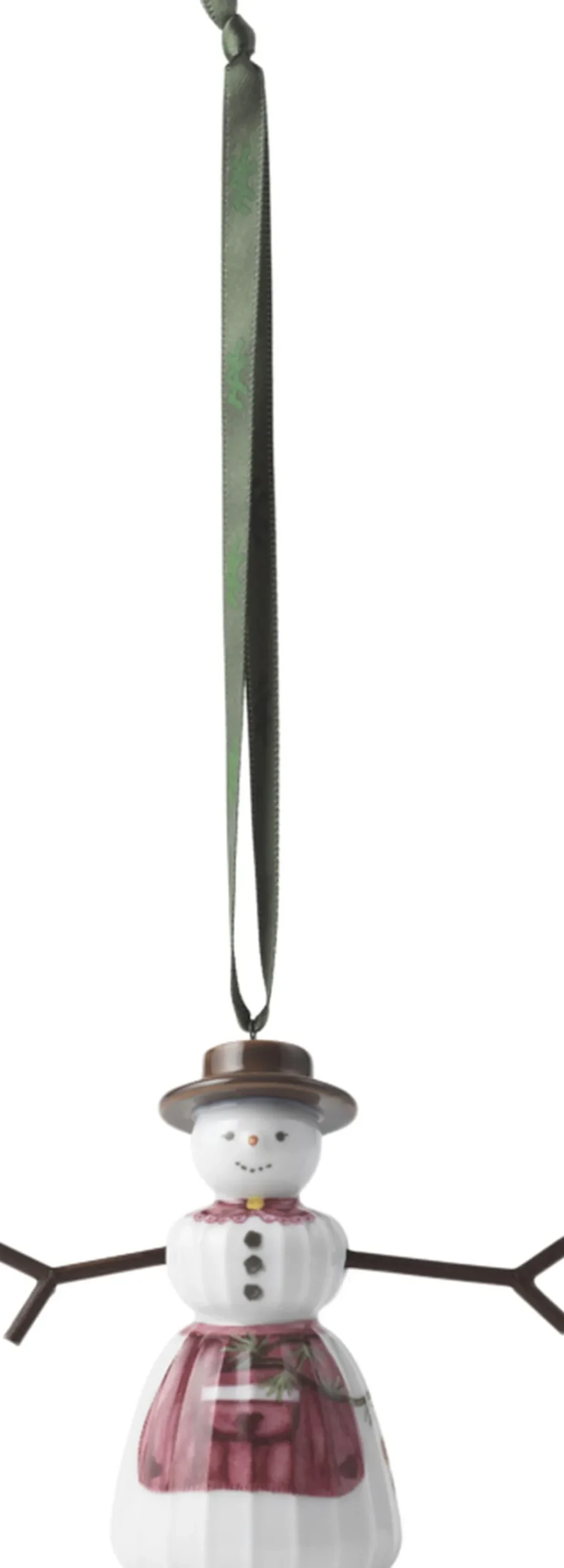 Kähler Hammershøi Christmas Snekone hængende H9 hvid m. deko