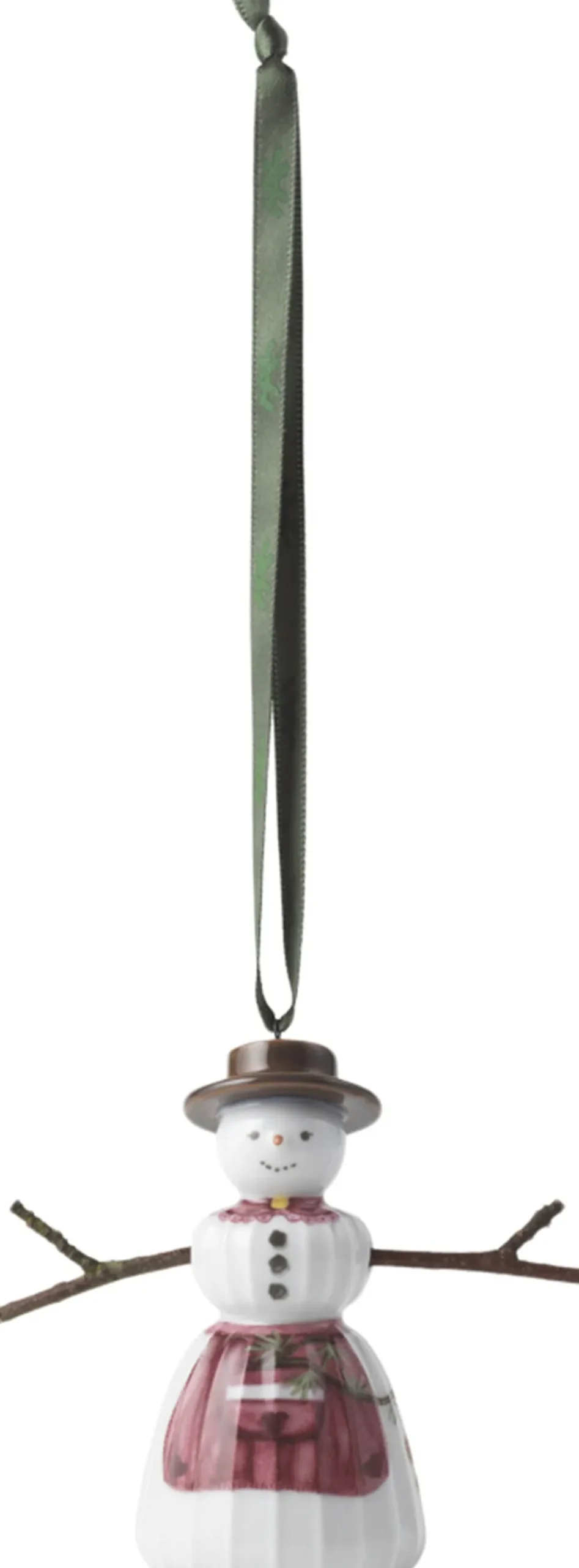 Kähler Hammershøi Christmas Snekone hængende H9 hvid m. deko