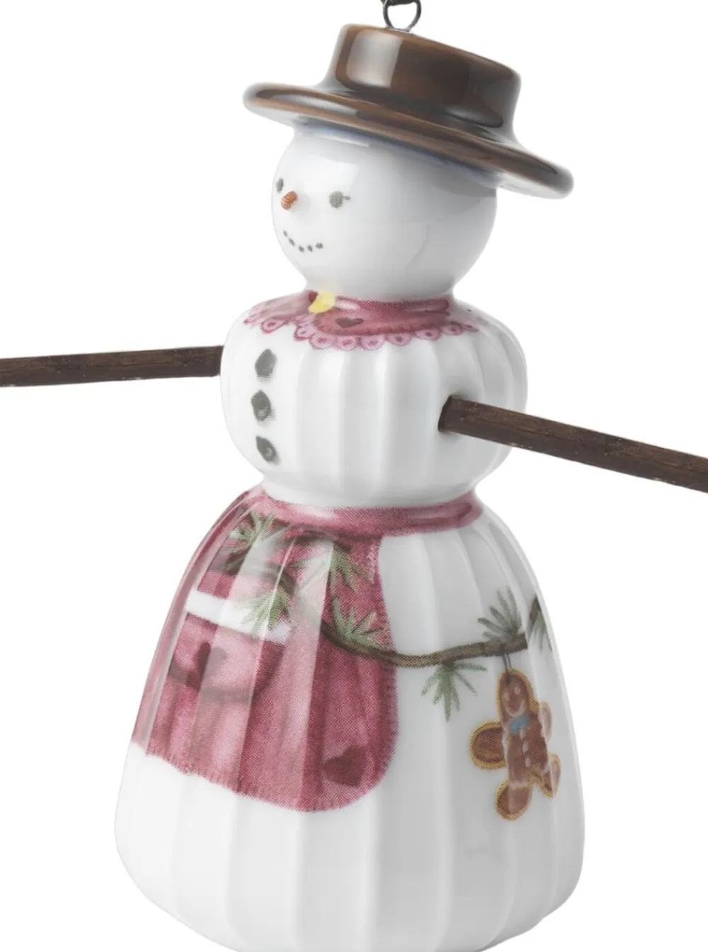 Kähler Hammershøi Christmas Snekone hængende H9 hvid m. deko