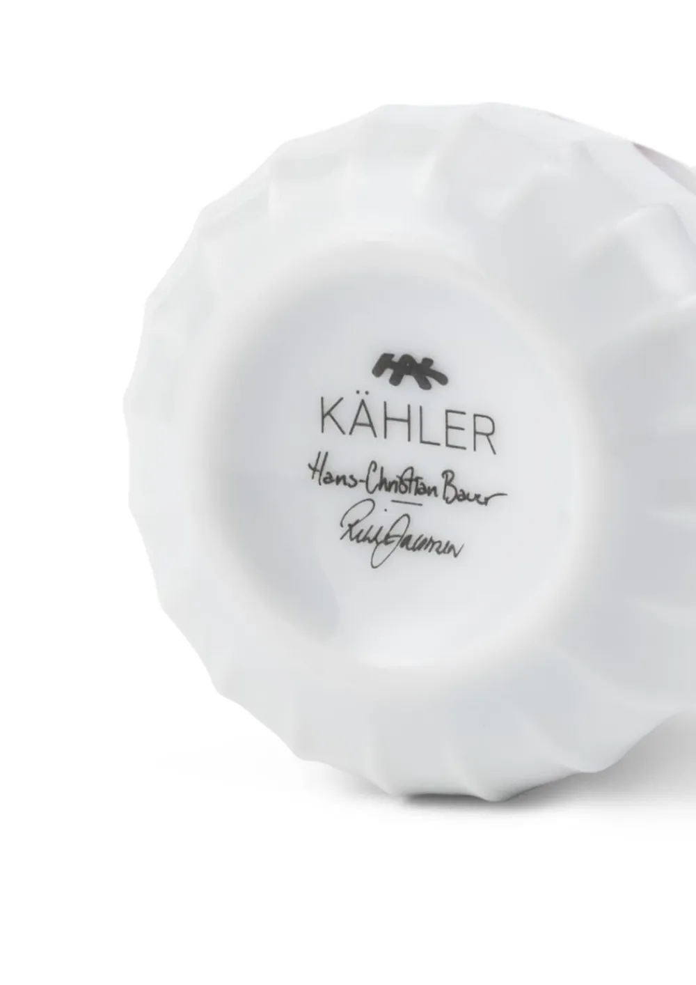 Kähler Hammershøi Christmas Snekone hængende H9 hvid m. deko