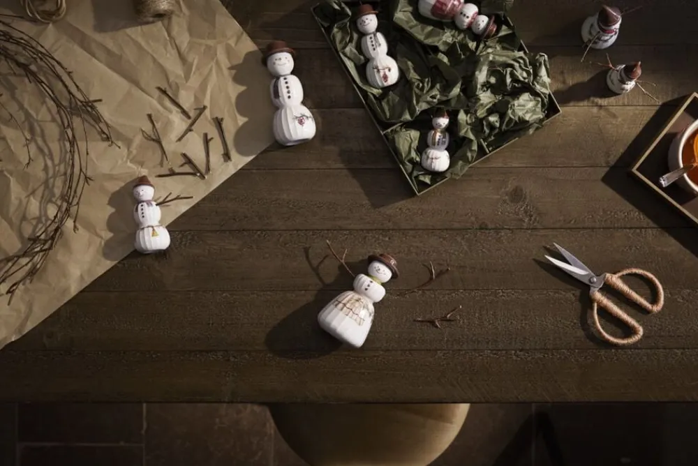 Kähler Hammershøi Christmas Snekone hængende H9 hvid m. deko