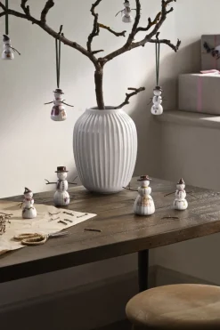 Kähler Hammershøi Christmas Snekone hængende H9 hvid m. deko
