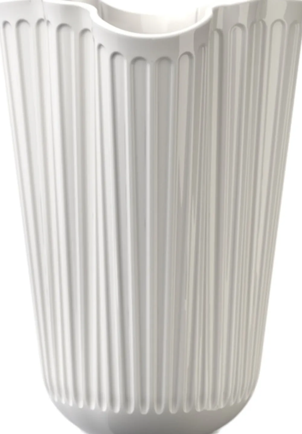 Kähler Hammershøi Unfold Vase H16. 5 cm hvid