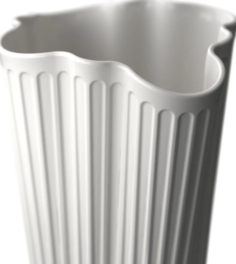 Kähler Hammershøi Unfold Vase H16. 5 cm hvid