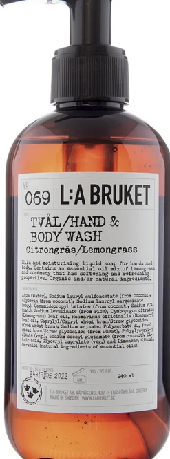 L:a Bruket Hand- Body wash Lemongrass 240 ml