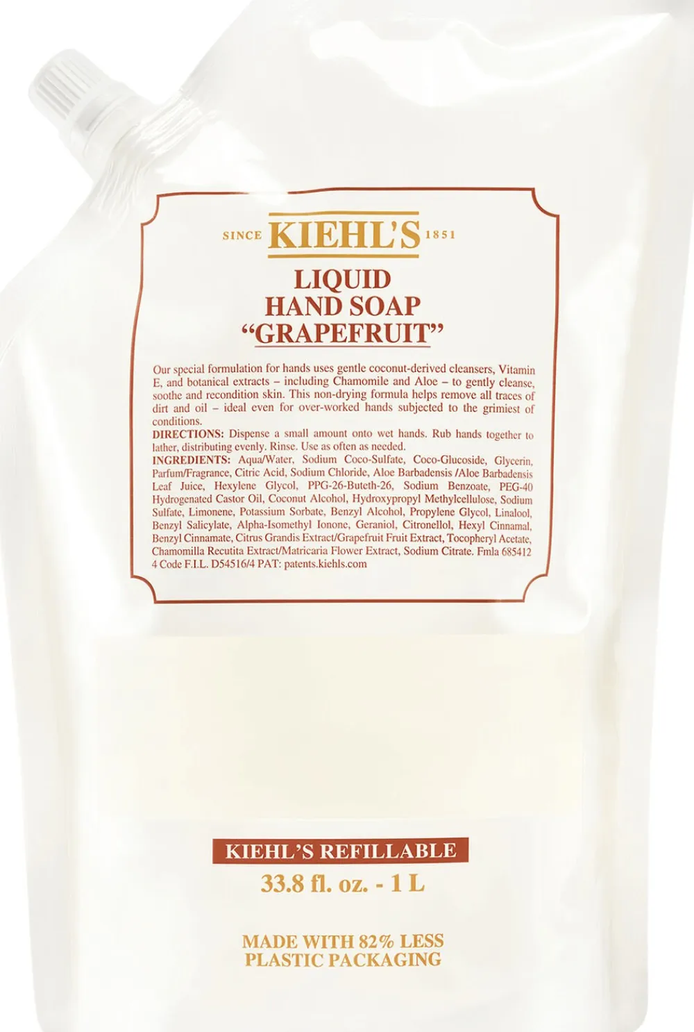 Kiehl's Hand Cleanser Grapefruit Refill