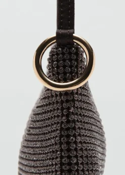 Dame MANGO Handbag with rhinestones