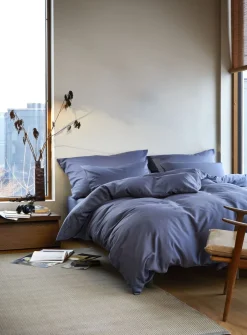 Høie Harmoni stonewashed sengesæt denimblå