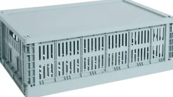 Hay Colour Crate Lid Plastic-Large-Dusty blue Discount