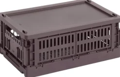 Hay Colour Crate Lid Plastic-Small-Bordeaux Best