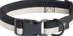 Hay Dogs Collar Flat-M/L-Black, whi