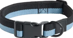 Hay Dogs Collar Flat-M/L-Blue, blac New