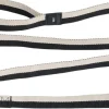 Dogs Leash-Flat M/L-Black, whit>Hay New