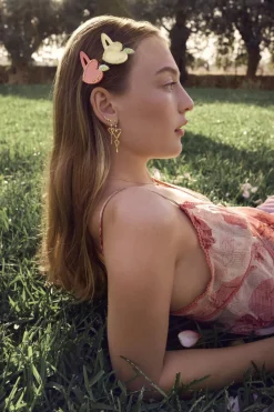 Heart Apple Hairclip, Pear Sorbet>Maanesten New