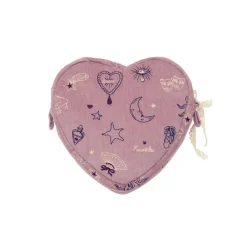 Dame Maanesten Heart Makeup Bag Purple Theatre Magic