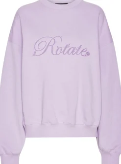 ROTATE Birger Christensen Heavy Sweat Crewneck Orchid petal (purple) Online
