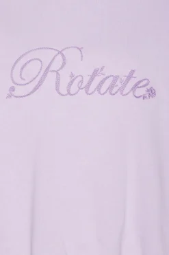 ROTATE Birger Christensen Heavy Sweat Crewneck Orchid petal (purple) Online