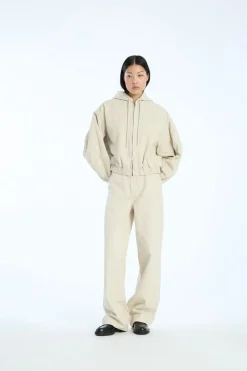 ROTATE Birger Christensen HEAVY WOVEN JACKET Oatmeal Hot