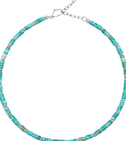 Nialaya Heishi Choker with Silver