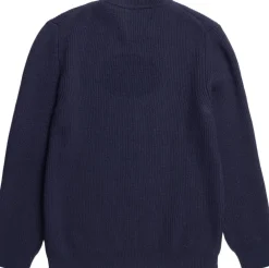 Norse Projects Henning Cotton Wool Rib Sweater Blå Sale