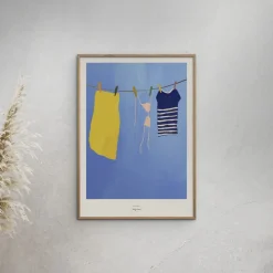 Poster & Frame Henry Rivers - Afternoon swim Flerfarvet Hot