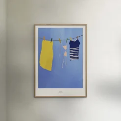 Poster & Frame Henry Rivers - Afternoon swim Flerfarvet Hot