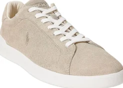 Polo Ralph Lauren Heritage Court II Suede Sneaker Milkshake Best