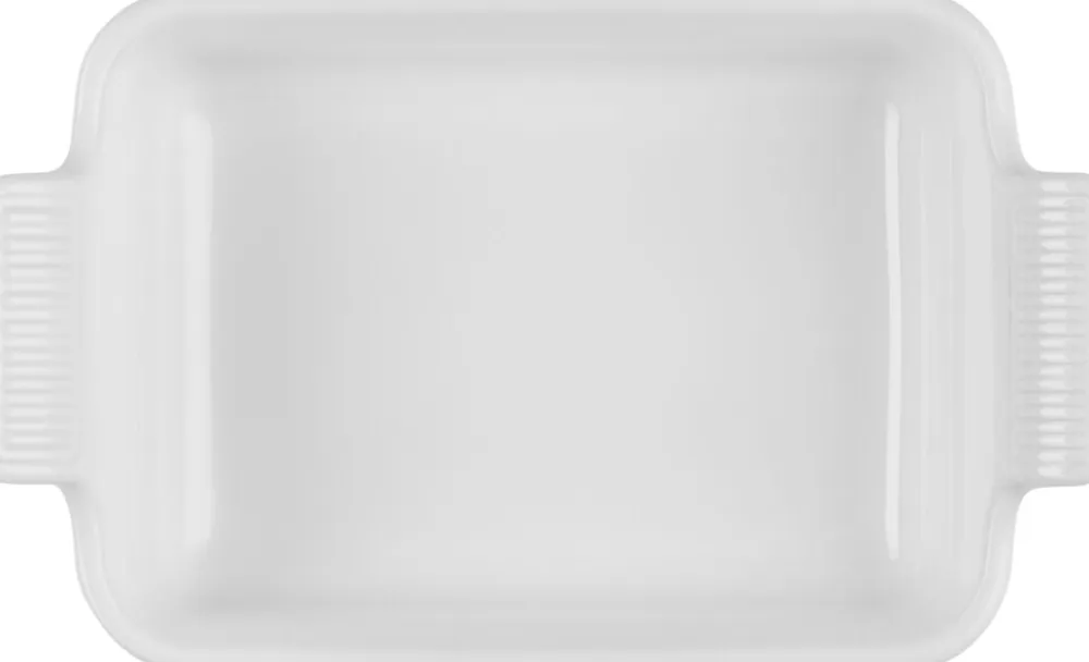 Le Creuset Heritage Rekt Fad 24/19cm White