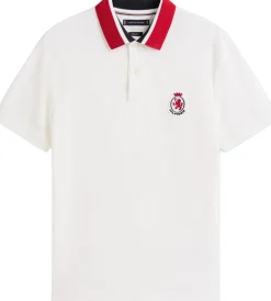 Tommy Hilfiger HERRINBONE COLLAR REG POLO Ecru Outlet