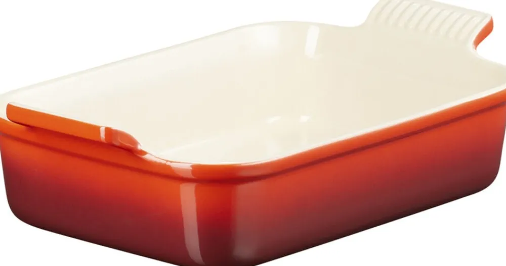 Le Creuset Herritage Rekt Fad 26/20cm Cerise Clearance