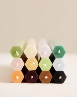 Hexagon Candle - Set of 4>Hay Online
