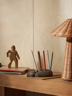 Ferm Living Hippo Pencil Holder - Hand-carved New