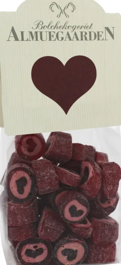Almuegaarden Hjerte bolcher med smag af kirsebær (anledningskort)