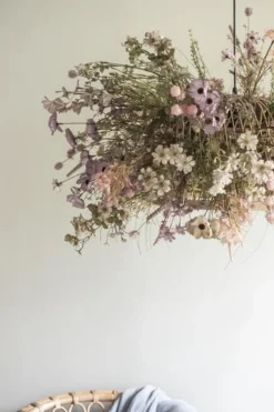 Ib Laursen Hængelampe bambus skærm hvid plastikledning Sale