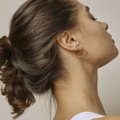 ENAMEL Copenhagen Hoops, Organic Heart Medium 925s/gp/m Outlet