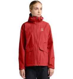 Haglofs Husk Regnjakke R&oslash;d Discount