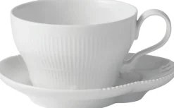 Royal Copenhagen Hvid Elements 26 cl. kop med underkop