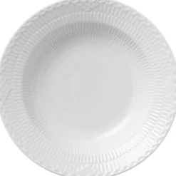 Hvid Halvblonde 21 cm. dyb tallerken>Royal Copenhagen Outlet