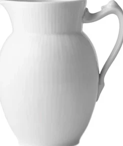 Royal Copenhagen Hvid Riflet 38 cl. kande Hot