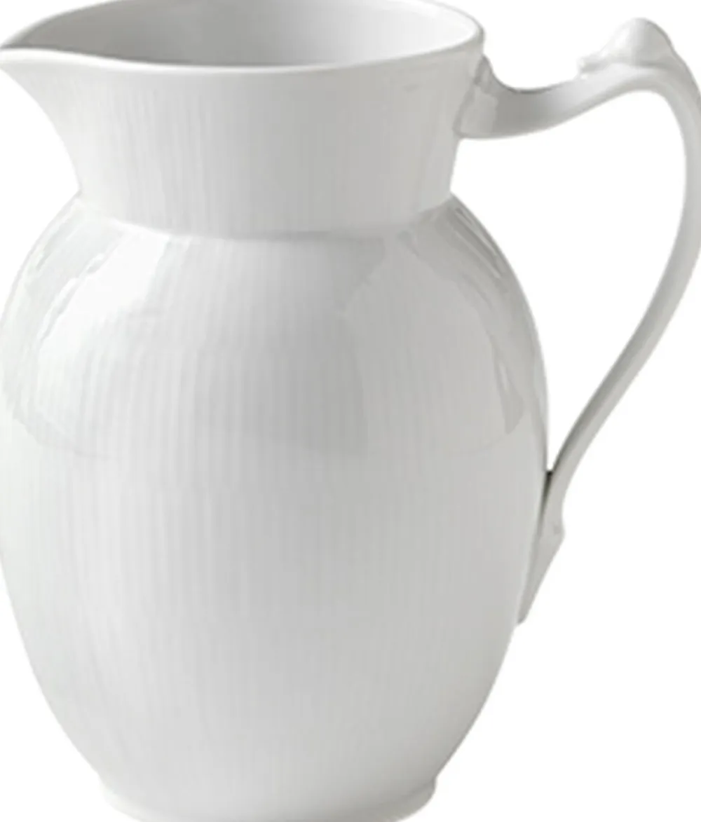 Royal Copenhagen Hvid Riflet 170 cl. kande