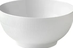 Royal Copenhagen Hvid Riflet 310 cl. salatskål