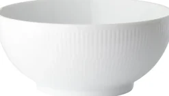 Royal Copenhagen Hvid Riflet 180 cl. skål New