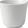 Royal Copenhagen Hvid Riflet 26 cl. termokop