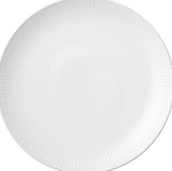 Royal Copenhagen Hvid Riflet 19 cm. coupe tallerken Discount