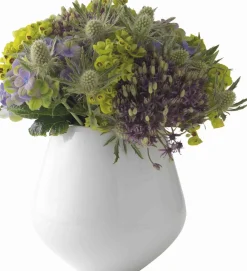 Royal Copenhagen Hvid Riflet 15 cm. vase - medium New