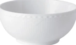 Royal Copenhagen Hvid Riflet Halvblonde 15 cm Skål Clearance