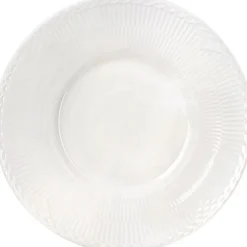 HVID RIFLET HALVBLONDE DYB TALLERKEN, 24 CM>Royal Copenhagen Hot
