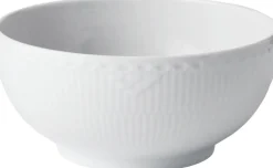 HVID RIFLET HALVBLONDE SKÅL 18 CM>Royal Copenhagen Discount