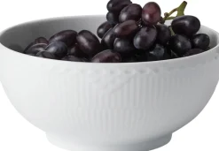 HVID RIFLET HALVBLONDE SKÅL 18 CM><noscript><img width=