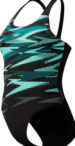 Speedo Hyperboom Placement Muscleback Badedragt Blå Outlet